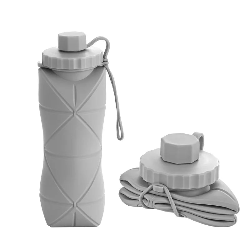 FlexiBottle™ – 600ml BPA-Free Silicone Folding Bottle