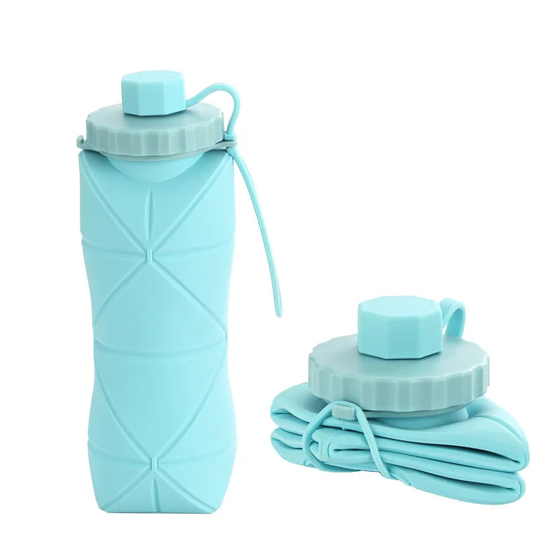 FlexiBottle™ – 600ml BPA-Free Silicone Folding Bottle