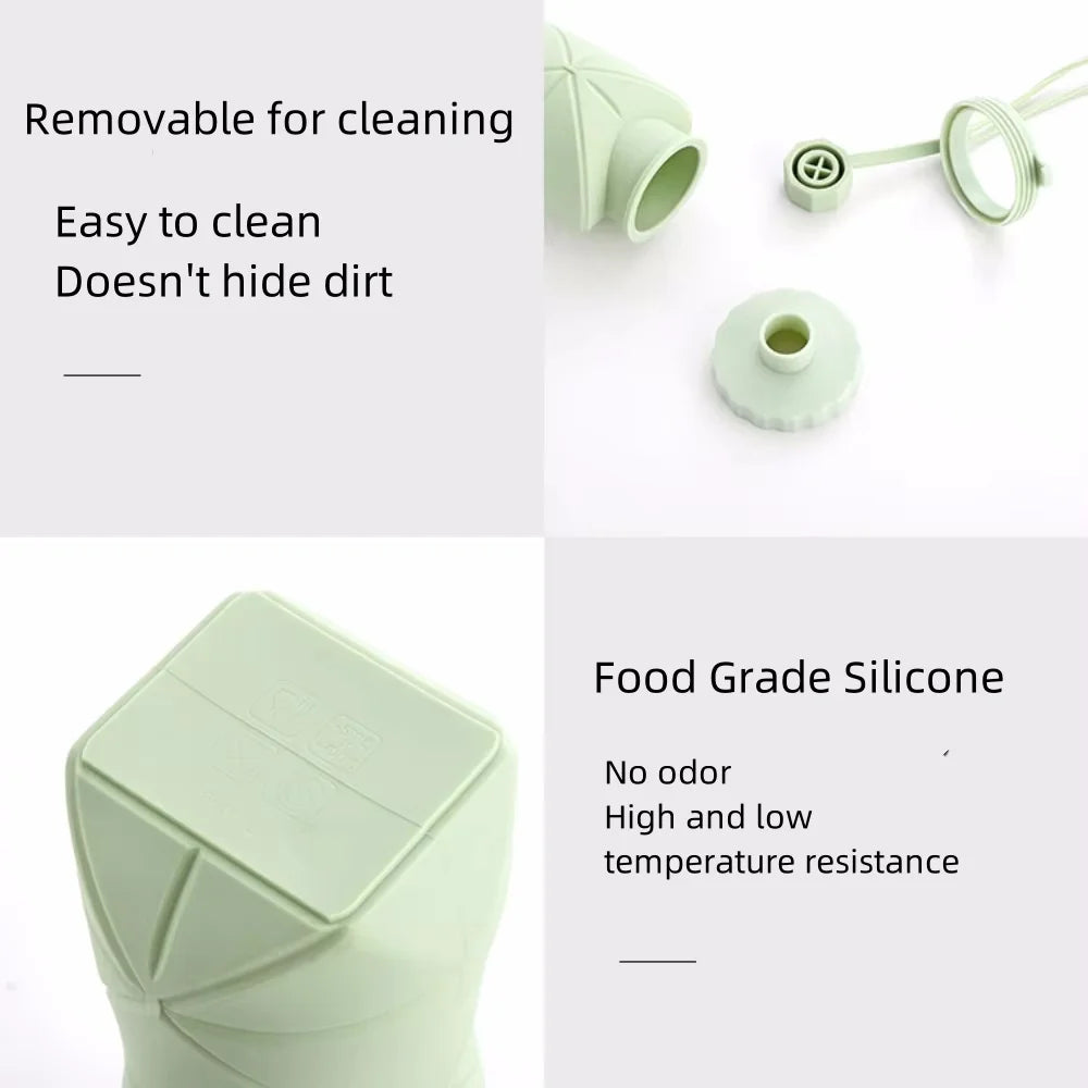 FlexiBottle™ – 600ml BPA-Free Silicone Folding Bottle